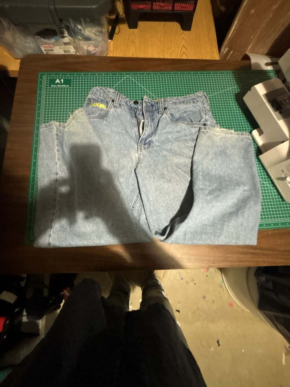 Empyre Baggy Jeans Size 28 Light Wash Denim
